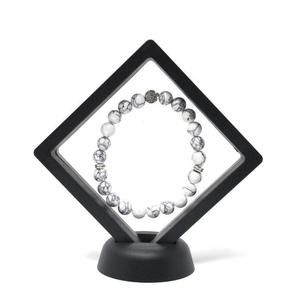 Howlite White Beads Gemstones with Silver Tree Life Charm Bracelet NEW